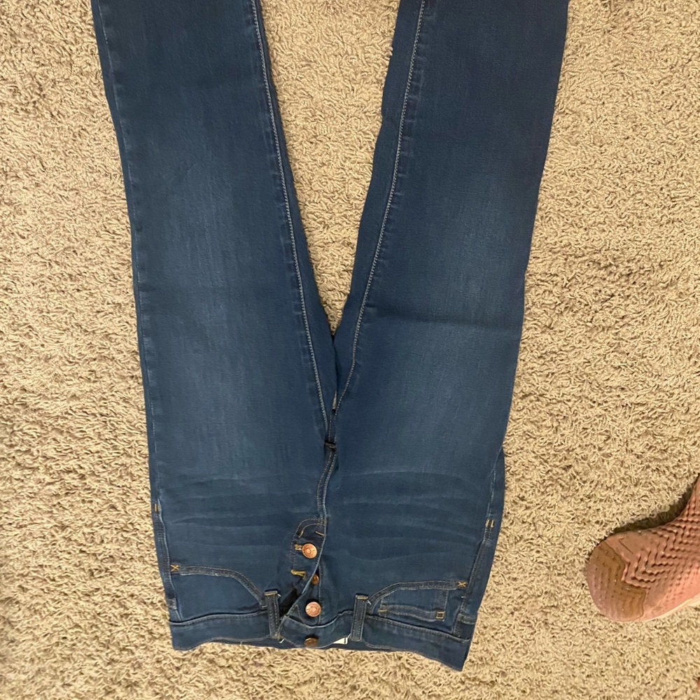 Madewell highwaisted exposed button jeans sz 25